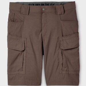 Duluth Flex Dry on the Fly Relaxed Fit 11" Cargo Shorts - Size 44 Tarmac